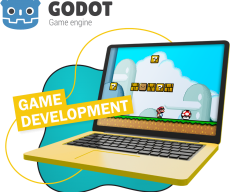 Godot.  Основа создания легендарных игр - КИБЕРшкола программирования для детей, компьютерные курсы для школьников, начинающих и подростков - KIBERone г. Москва