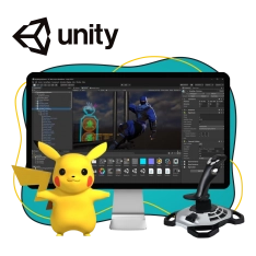 Мир игр на Unity 2D на популярном движке + AI-помощники - КИБЕРшкола программирования для детей, компьютерные курсы для школьников, начинающих и подростков - KIBERone г. Москва