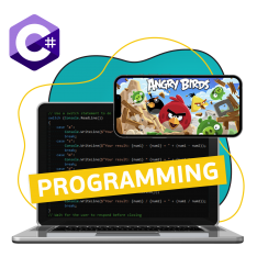 Программирование на C#. Удивительный мир 2D-игр - КИБЕРшкола программирования для детей, компьютерные курсы для школьников, начинающих и подростков - KIBERone г. Москва